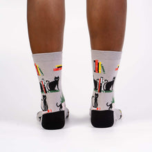 Load image into Gallery viewer, Booked For Meow Cat Socks (Women's)