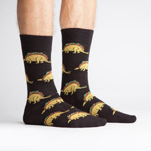Load image into Gallery viewer, Black Tacosaurus Socks (Men's)