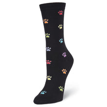 Load image into Gallery viewer, Colorful Paw Prints Socks (Women's)
