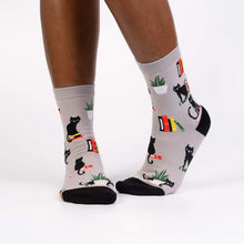 Load image into Gallery viewer, Booked For Meow Cat Socks (Women's)
