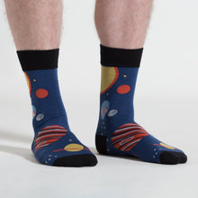 Load image into Gallery viewer, Blue Planets Socks (Men's)

