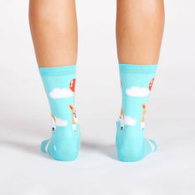 Load image into Gallery viewer, Corgi Pup, Pup, and Away Socks (Women's)
